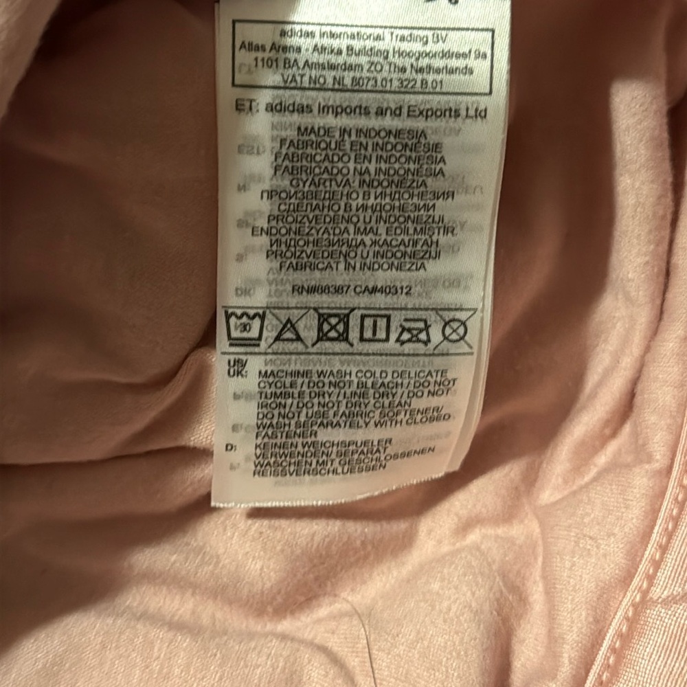 Adidas Light Pink Pullover Crop - Picture 5 of 5